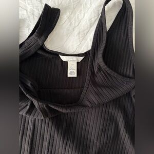 H&M Maternity Black Ribbed Dress